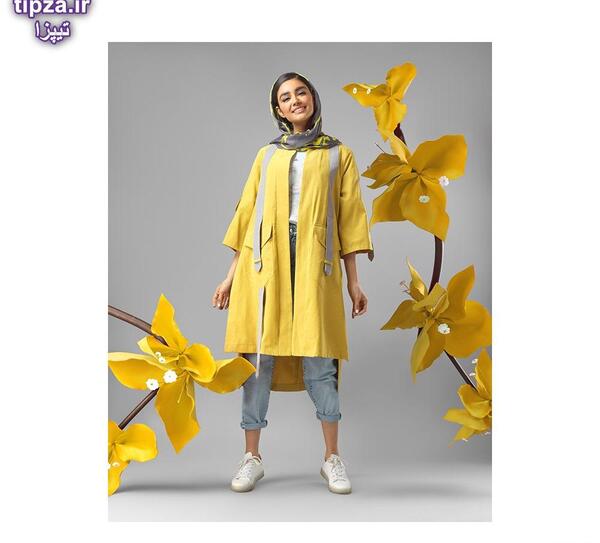 عکس مدل مانتو دو رنگ سال ۱۴۰۰