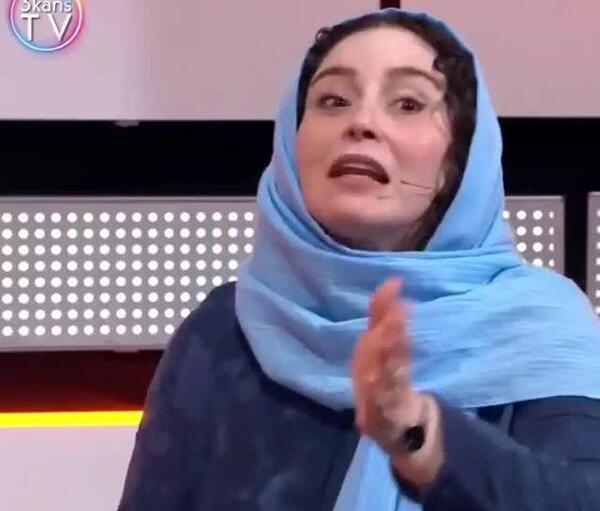 عکس سوتی ژاله صامتی در برنامه پژمان جمشیدی