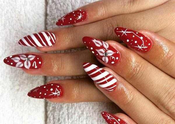 عکس طرح ناخن کریسمسی