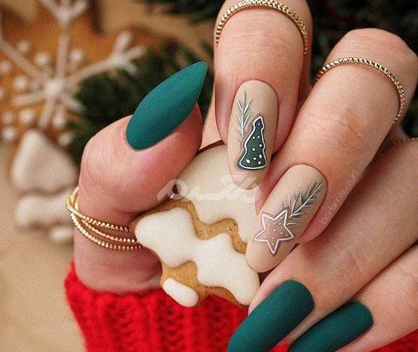 عکس طرح ناخن کریسمسی