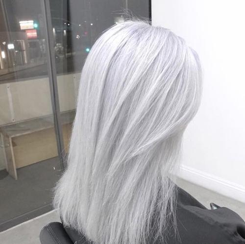 عکس رنگ مو استخوانی دودی