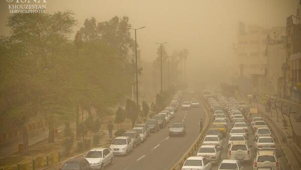 عکس آلودگی هوای اهواز