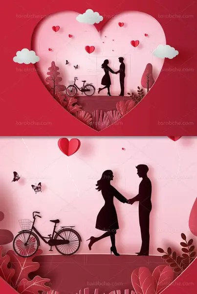 عکس قلب عاشقانه قرمز