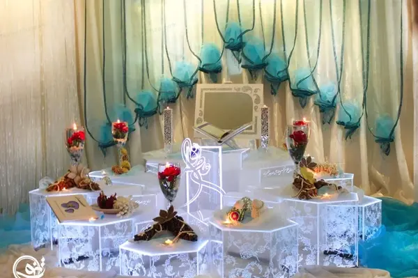 عکس سفره عقد در خانه