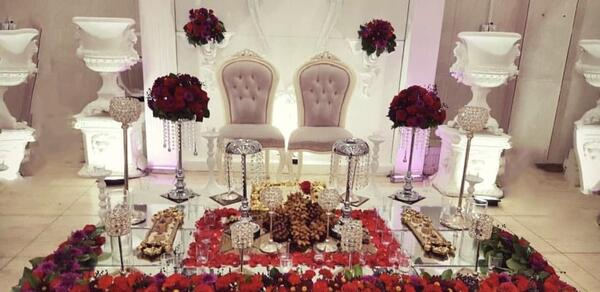 عکس سفره عقد در خانه