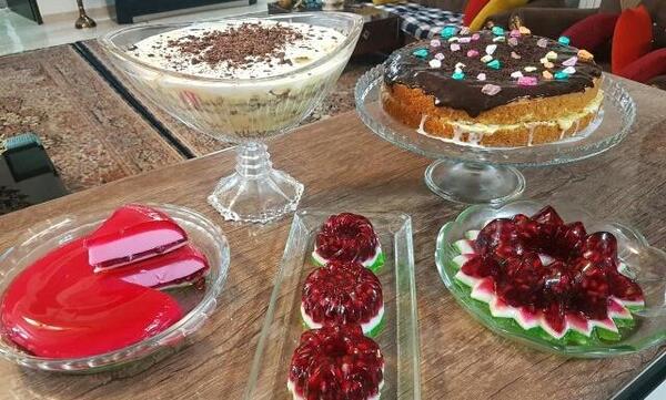 عکس کیک و ژله شب یلدا