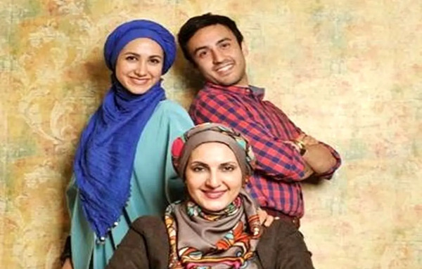 عکس فاطمه گودرزی و همسرش و فرزندانش