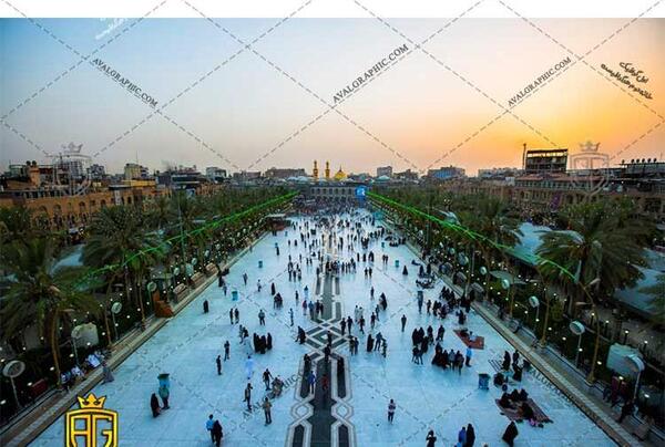 عکس سنگ فرش بین الحرمین