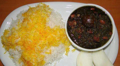عکس غذا قورمه سبزی