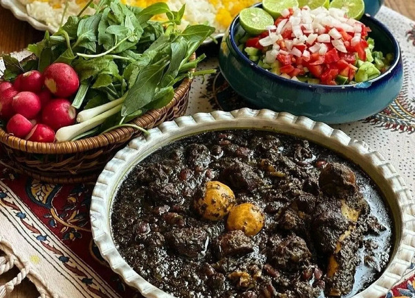 عکس غذا قورمه سبزی