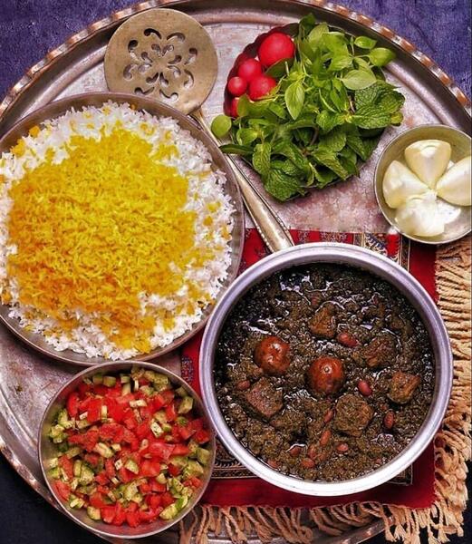 عکس غذا قورمه سبزی