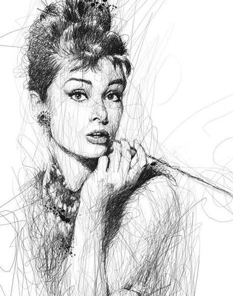 عکس ایده برای نقاشی خط خطی