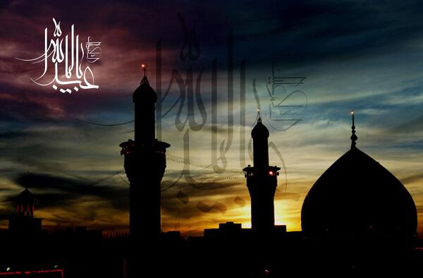 عکس با کیفیت حرم امام حسین لایه باز