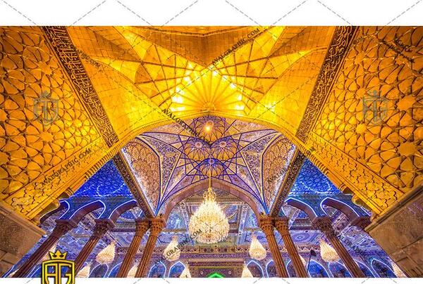 عکس با کیفیت حرم امام حسین لایه باز