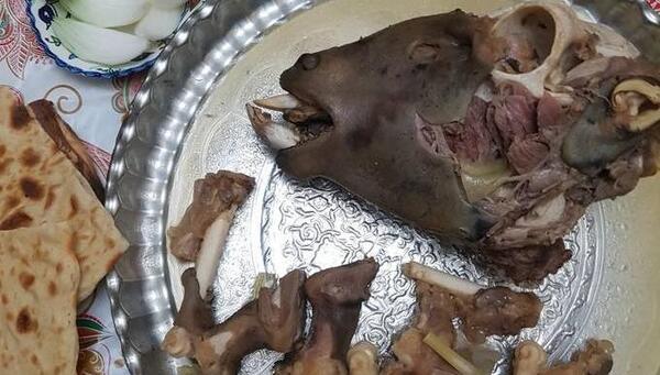 عکس سفره کله پاچه