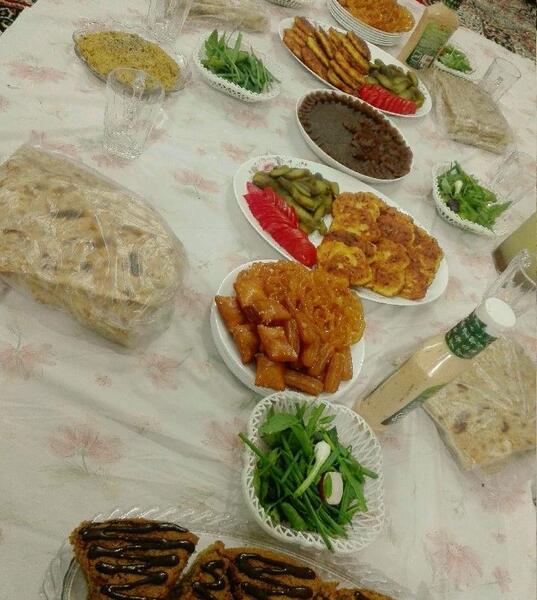 عکس سفره کله پاچه