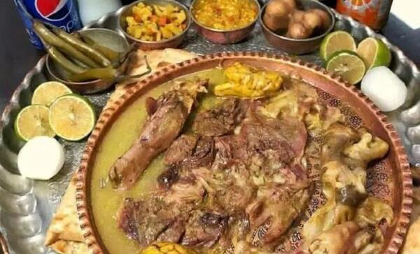 عکس سفره کله پاچه
