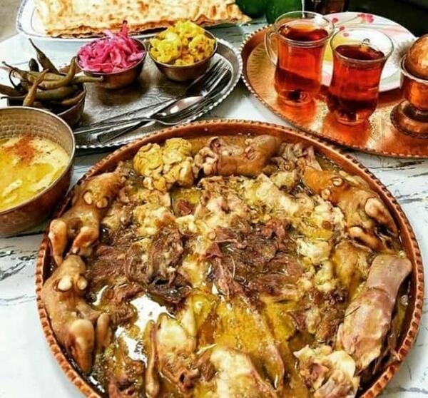 عکس سفره کله پاچه
