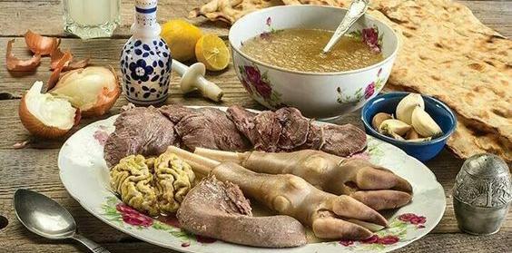عکس سفره کله پاچه