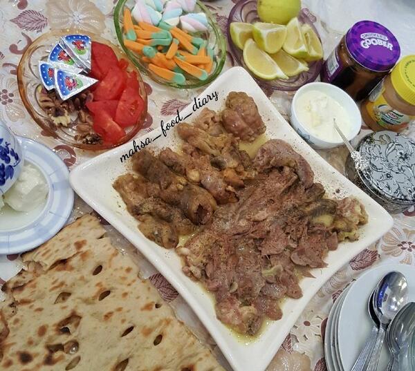 عکس سفره کله پاچه