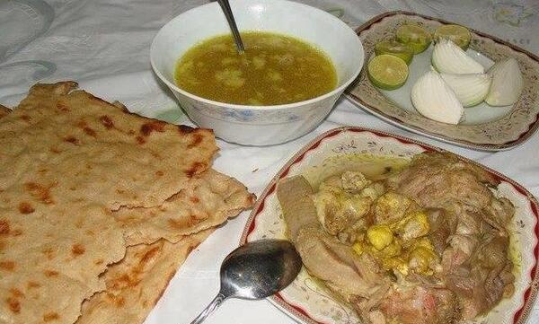 عکس سفره کله پاچه