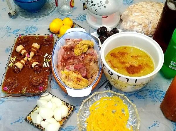 عکس سفره کله پاچه