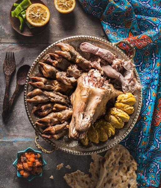 عکس سفره کله پاچه