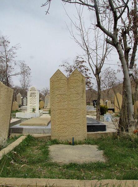 عکس شیر روی سنگ قبر