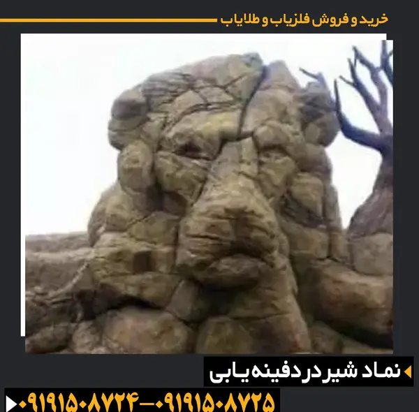 عکس شیر روی سنگ قبر