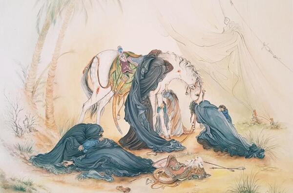 عکس تابلو ظهر عاشورا