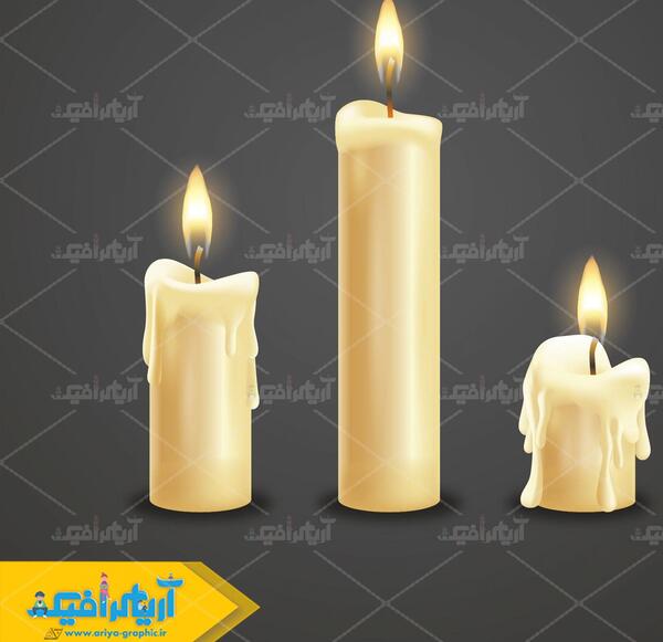 عکس شمع تسلیت لایه باز