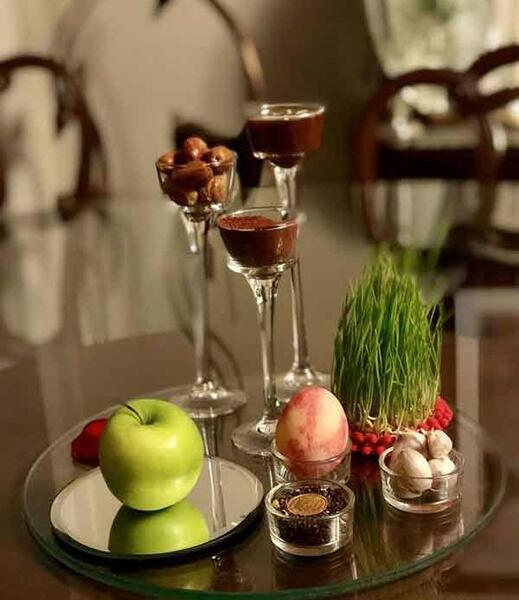 عکس ایده هفت سین روی آینه