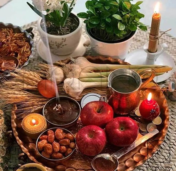 عکس ایده هفت سین روی آینه