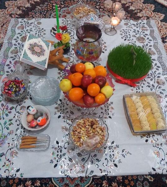 عکس از تزیین سفره هفت سین