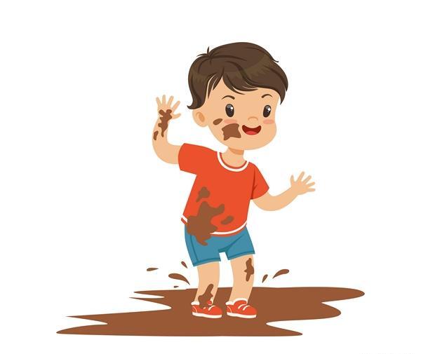 عکس بچه کثیف