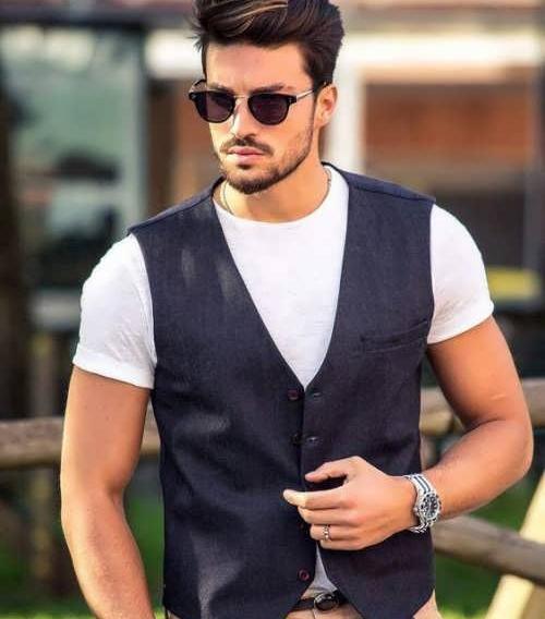 عکس لباس مجلسی مردانه با جلیقه