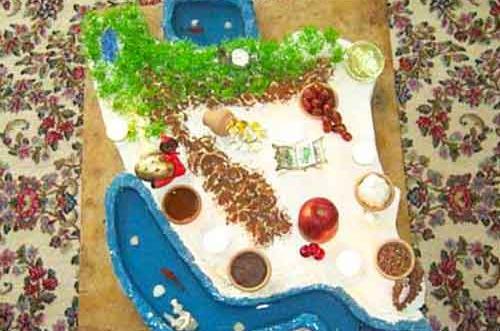 عکس ایده سفره هفت سین برای مهد کودک