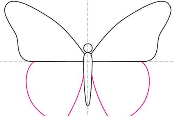 عکس نقاشی ساده ی پروانه