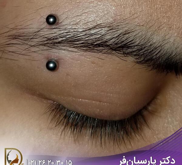عکس پیرسینگ روی ابرو