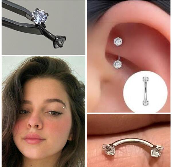 عکس پیرسینگ روی ابرو