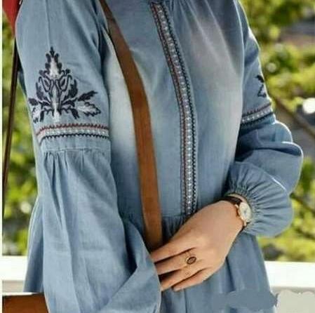 عکس مدل مانتو جدید آستین کشی