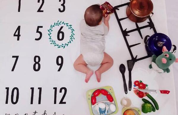 عکس ماهگرد شش ماهگی پسر