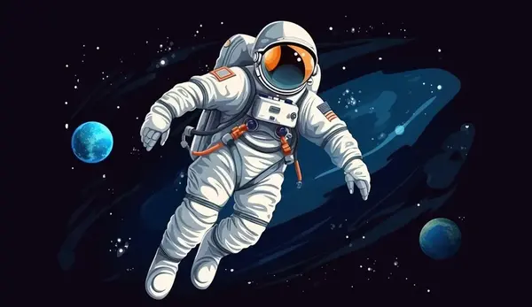 عکس پس زمینه فضانورد