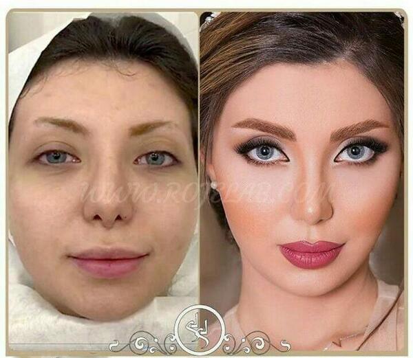 عکس قبل گریم و بعد گریم