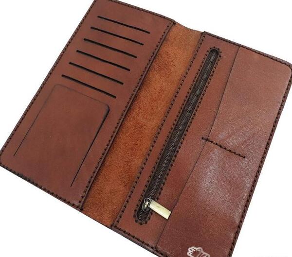 عکس کیف پول چرم دست دوز