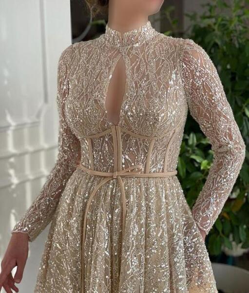 عکس لباس مجلسی زنانه طلایی