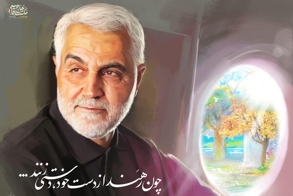 عکس قاسم سلیمانی در هند