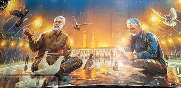 عکس سردار سلیمانی کارتونی