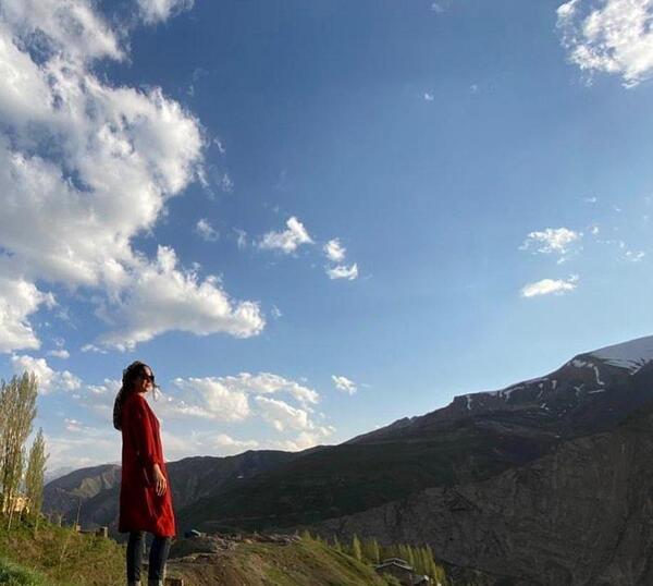 عکس دختر ایرانی در طبیعت