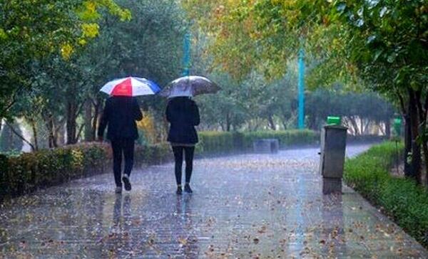 عکس باران تهران امروز